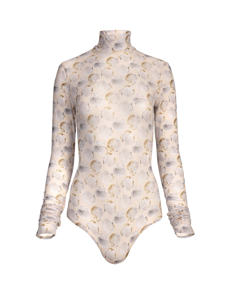 Olive Shell Turtleneck Bodysuit – Banke Kuku